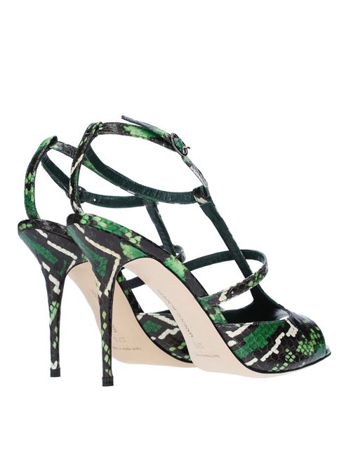 Sandali mod. ZEINAT MANOLO BLAHNIK in pelle stampa pitone MANOLO BLAHNIK | 4221414904WVERDE